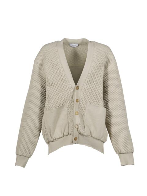 PADDED COTTON CARDIGAN / BEI