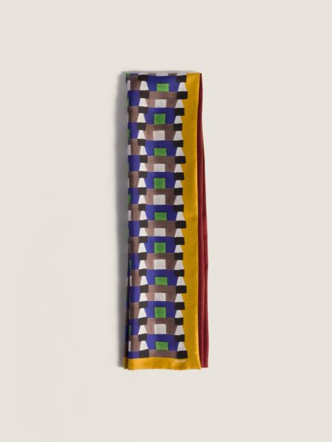 Printed silk scarf