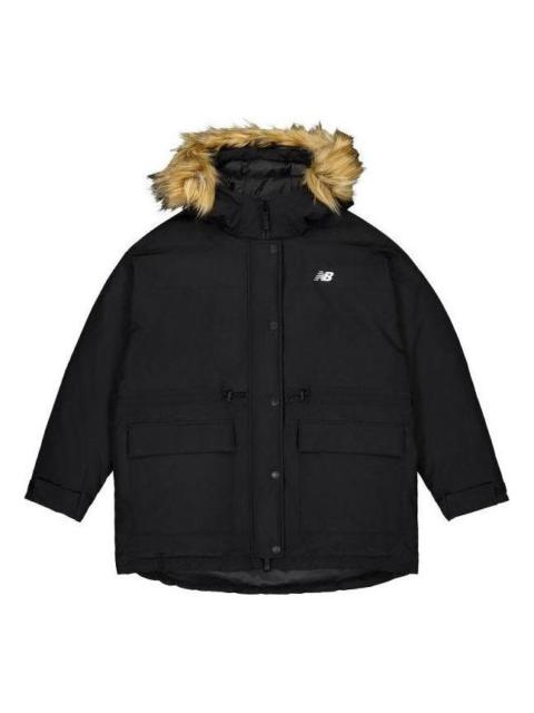 (WMNS) New Balance Warm Mid-Down Jacket 'Black' AWJ33325-BK