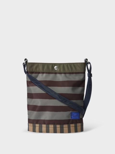 Multistripe Recycled Nylon Musette Bag