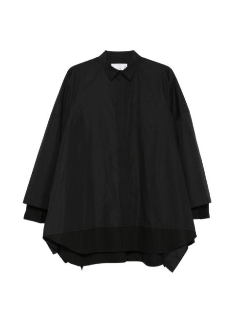 chest-pocket layered shirt