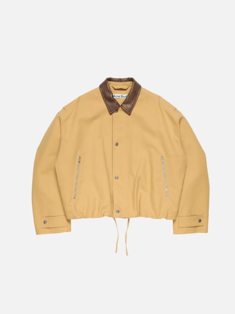 Twill bomber jacket - Sand beige