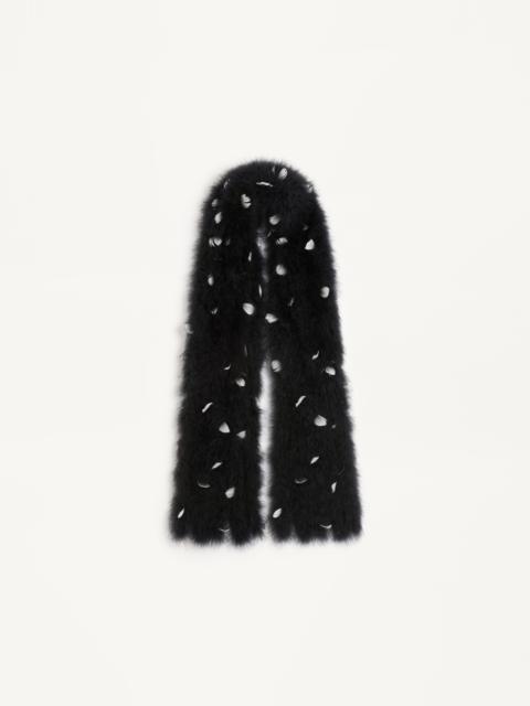 VALENTINO SCARF WITH TURKEY AND GOOSE FEATHERS