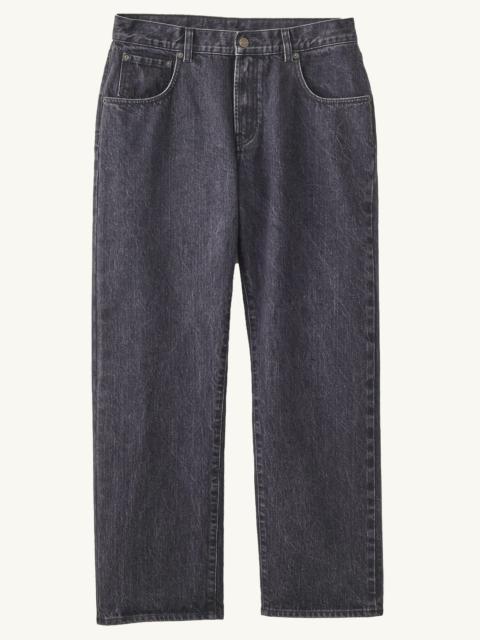 SELVEDGE 5 POCKET JEAN - WASHED BLACK