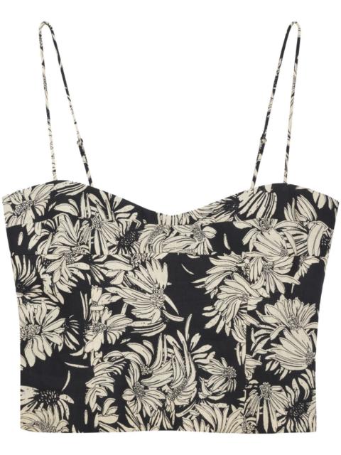 Keiran floral-print sleeveless minidress