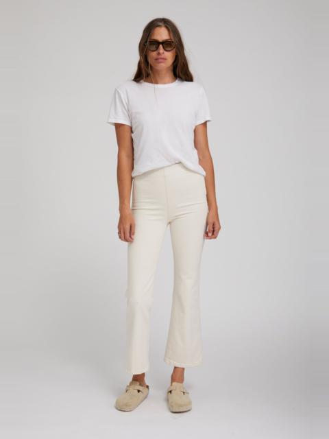 EARHART CROP FLARE DENIM LEGGINGS