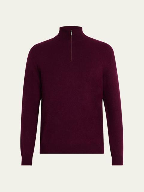 Men's Cashmere Half-Zip Sweater