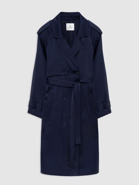 Rickie Maxi Trench - Navy
