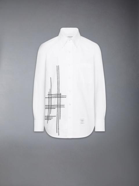 OXFORD BLANKET STITCH DEGRADE SHIRT