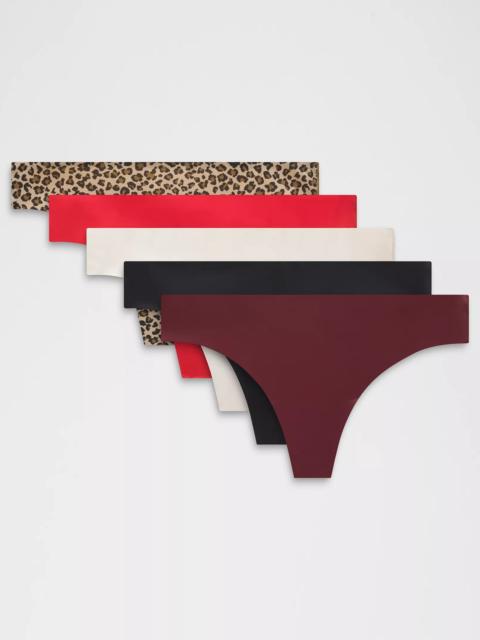 InvisiWear Mid-Rise Thong Underwear *5 Pack