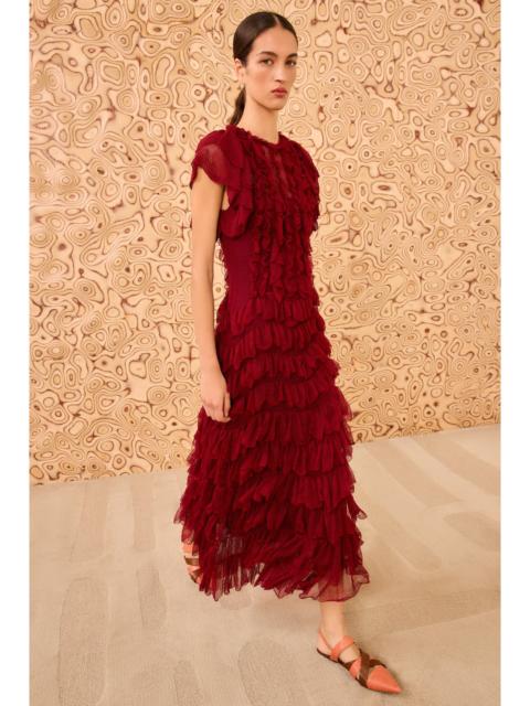 Ondine Ruffle Midi Dress