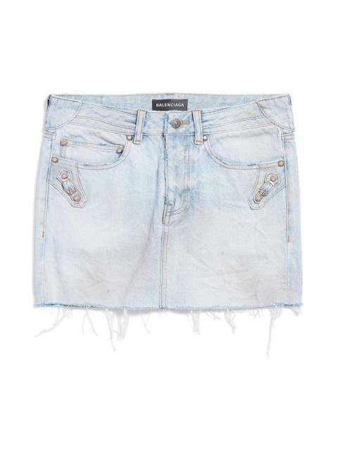 Women's City Mini Skirt in Light Blue