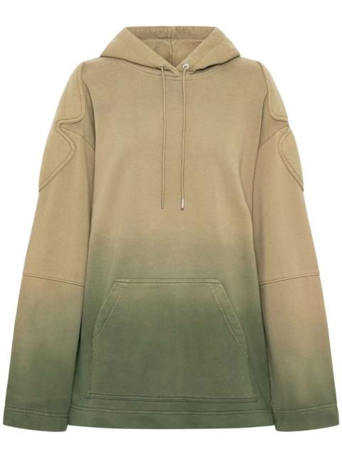 Sunfade ombré padded hoodie
