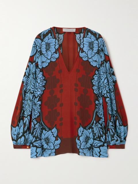 Stellan Floral-print Crepe De Chine Blouse