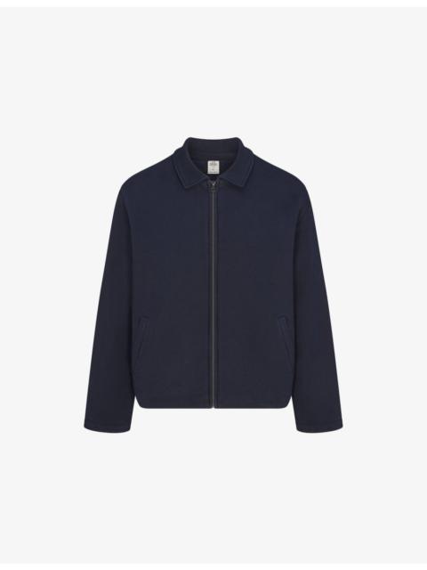 Heavy Fleece Collared Zip-Up Cotton Jacket