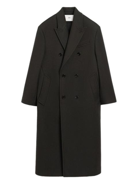 double-breasted wool coat