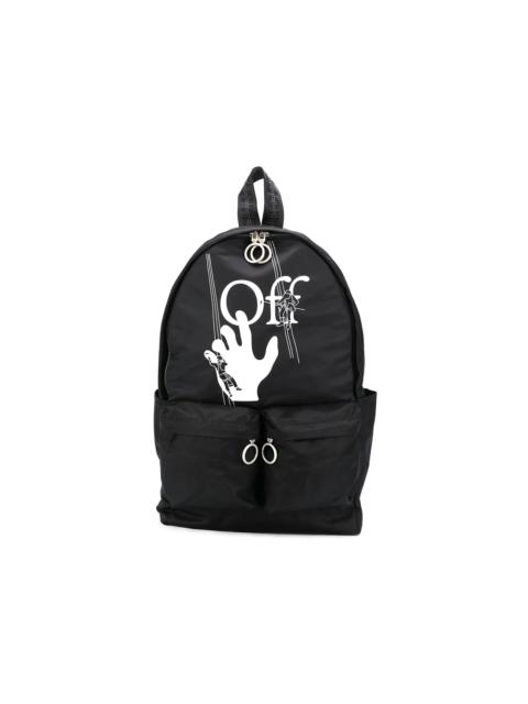 OFF-WHITE Logo Print Backpack Black