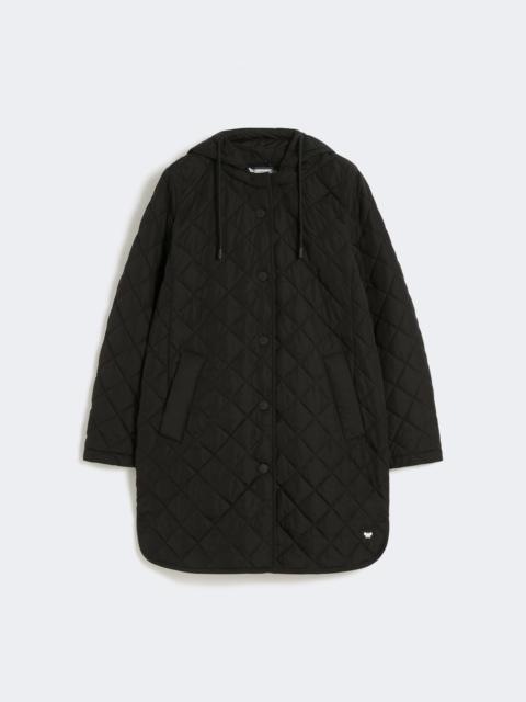 Water-repellent fabric padded parka - BLACK