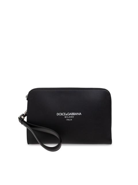 leather clutch bag