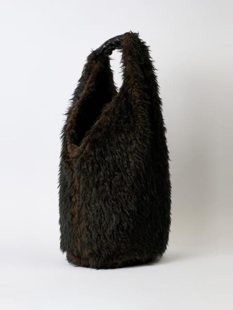 Drip Bag Ombre Brown Hairy Wool