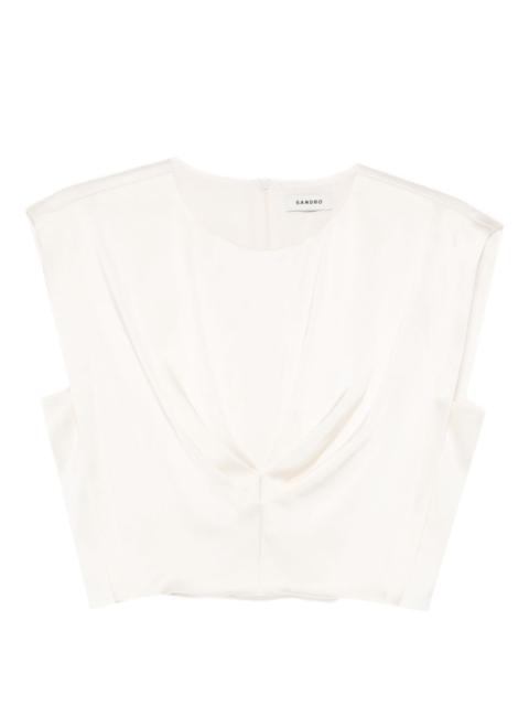 pleated blouse
