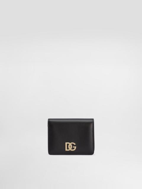 Calfskin wallet with DG logo