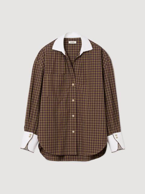 TWO-TONE PLAID SHIRT