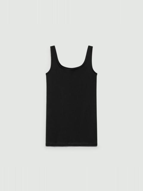 Scoop Neck Tank Top in Stretch Nylon