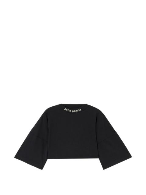 cropped logo T-shirt