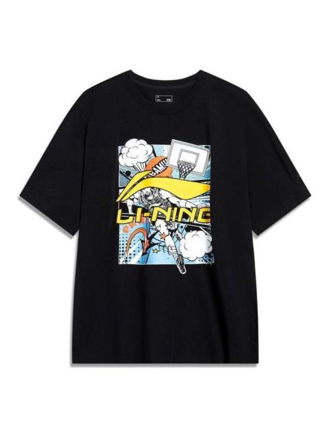 Li-Ning Comics Graphic T-shirt 'Black' AHSU805-1