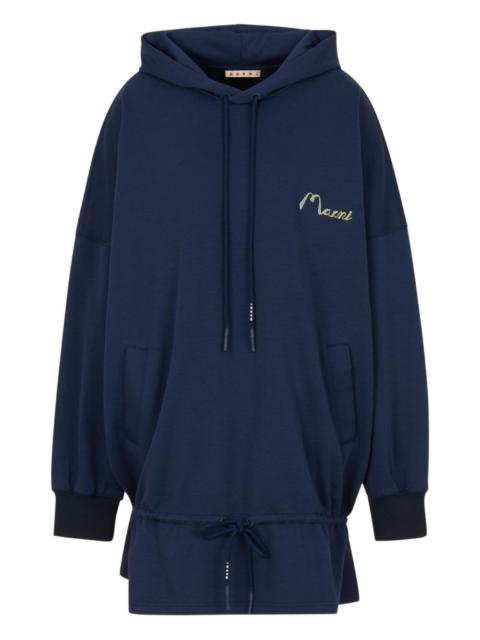 drawstring mini dress