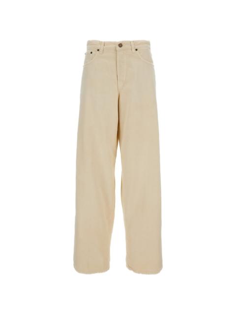 wide-leg five-pocket jeans