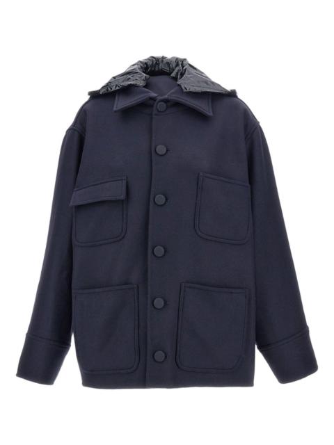 patch-pocket hooded jacket