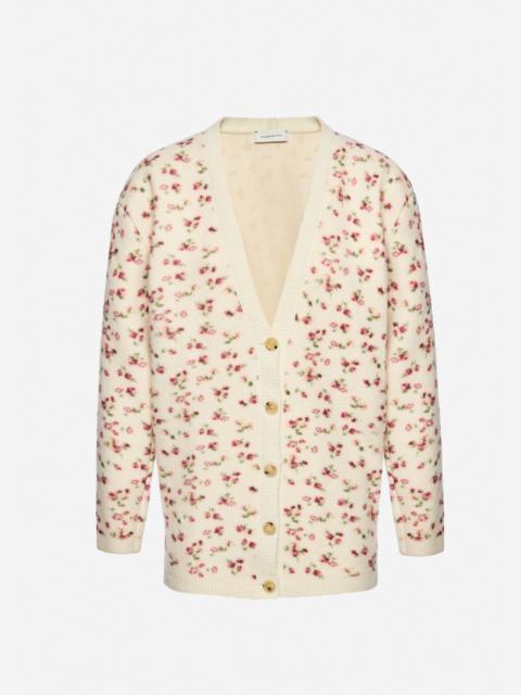 Floral cardigan in cream