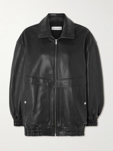 Beck Oversized Leather Jacket