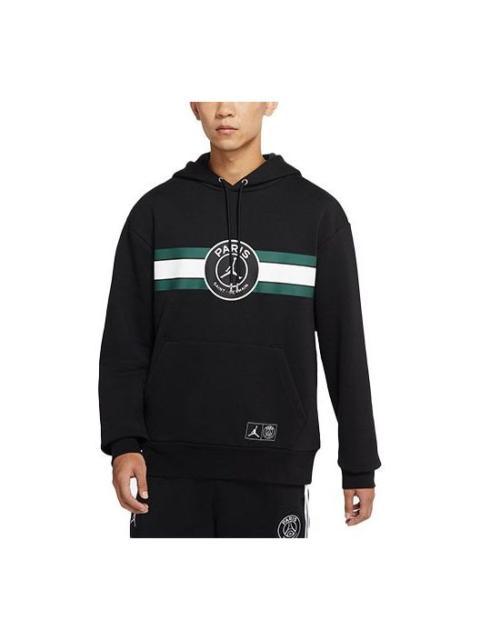 Men's Air Jordan Solid Color Pullover Hooded Long Sleeves Black DJ3929-010