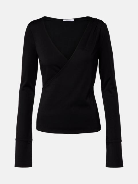 Adagio virgin wool wrap top