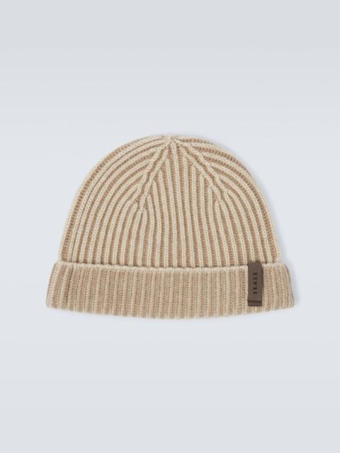 Dinghy ribbed-knit cashmere beanie