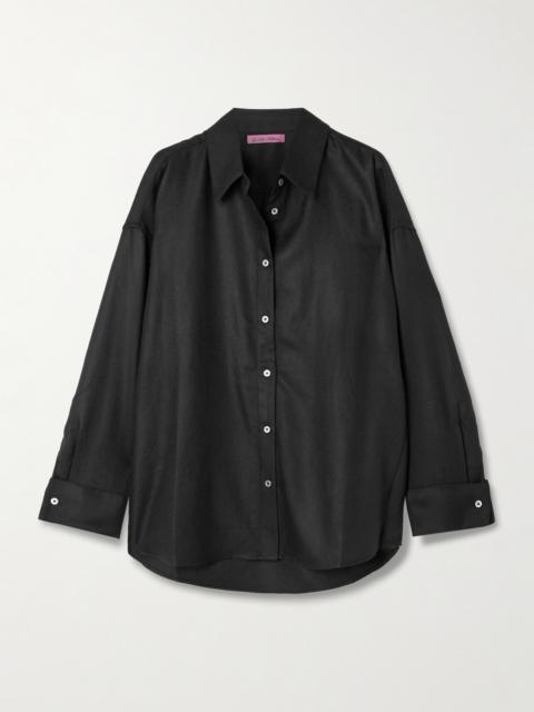 Brushed Wool And Cashmere-blend Shirt