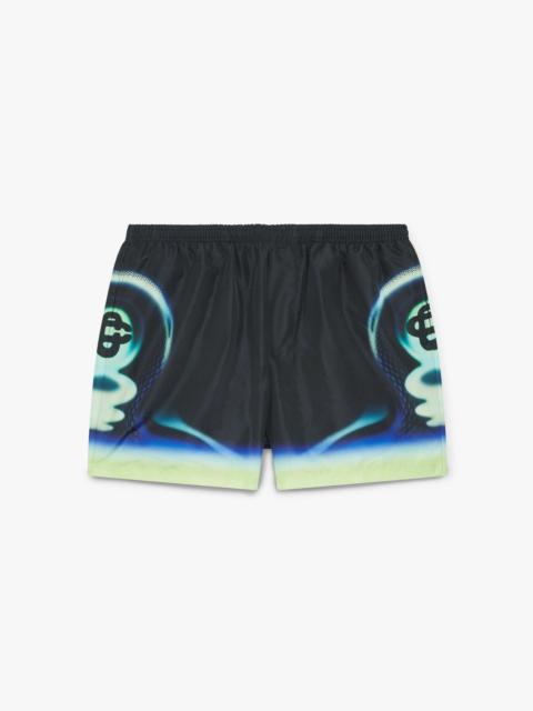 Sporchid Black Printed Swim Shorts | Casablanca Paris