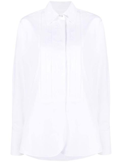 long-sleeve button-fastening shirt
