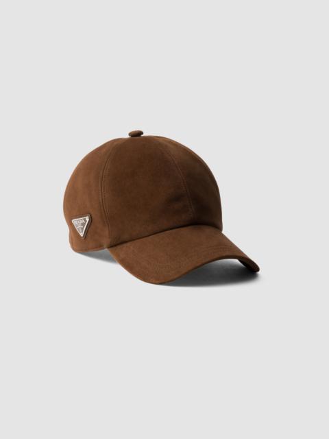 Suede baseball cap