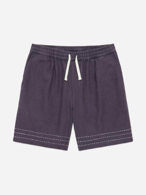 Club Short - Plum Hand Stitch
