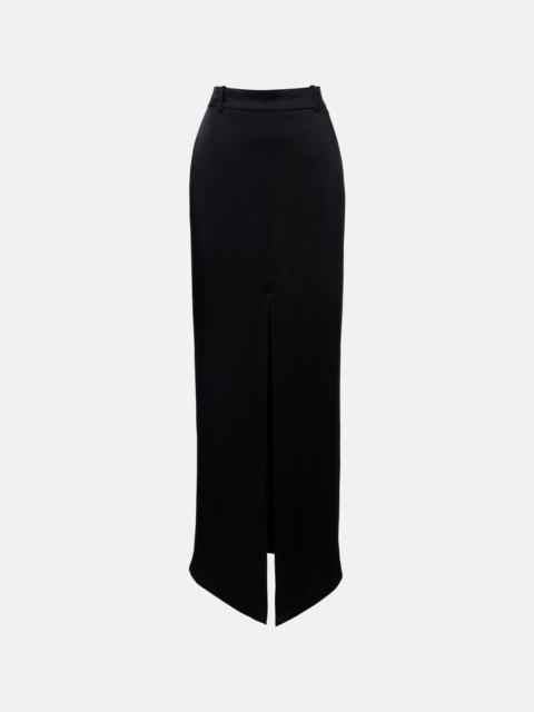 High-rise maxi skirt
