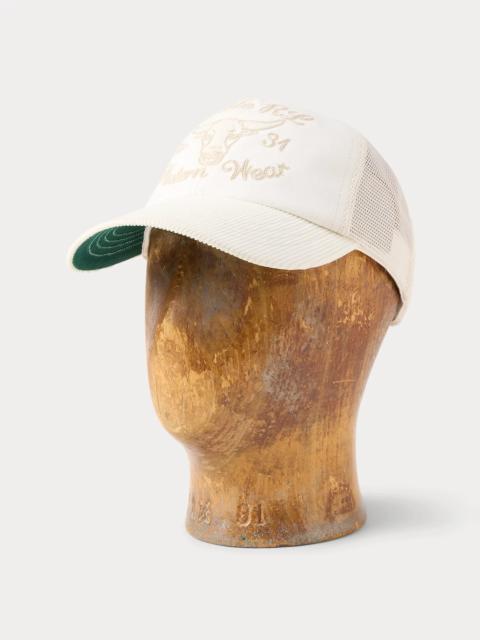 Corduroy-Bill Twill Trucker Cap