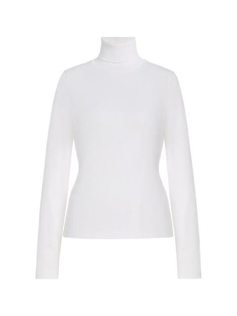 Dinah Cotton Turtleneck Top white