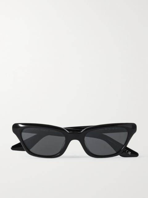 + Khaite 1983c Cat-eye Acetate And Gold-tone Sunglasses