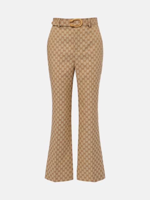 GG Canvas flared pants