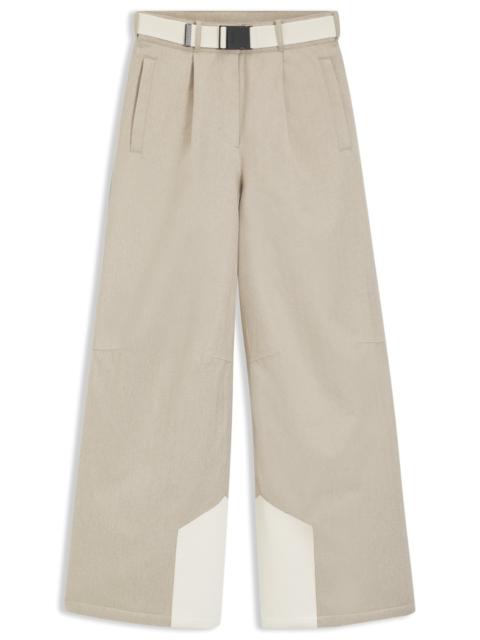 BOSS SKI WATER-REPELLENT TROUSERS WITH HERRINGBONE WEAVE