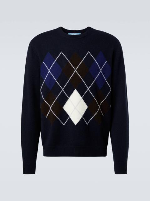 Argyle cashmere sweater